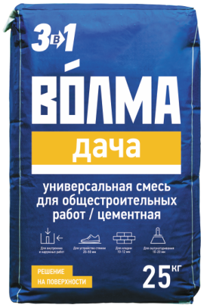 Смесь сухая цементная строительная "ВОЛМА-Дача", 25 кг